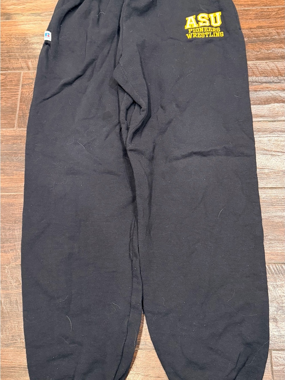 Russell Athletic Alfred State University Wrestling Black Sweatpants Large